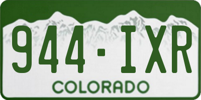 CO license plate 944IXR