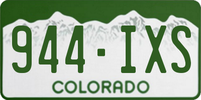 CO license plate 944IXS