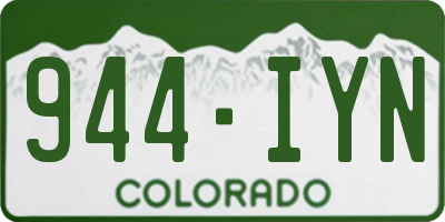 CO license plate 944IYN