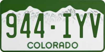 CO license plate 944IYV