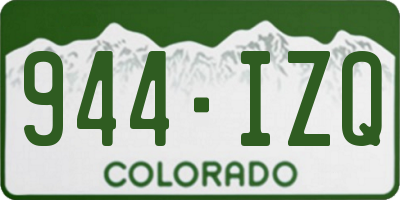 CO license plate 944IZQ
