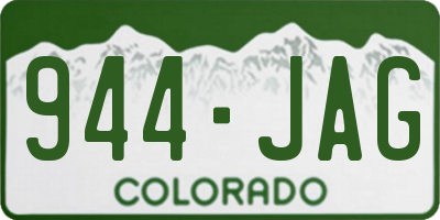 CO license plate 944JAG