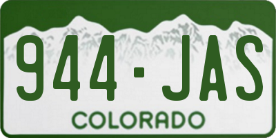 CO license plate 944JAS