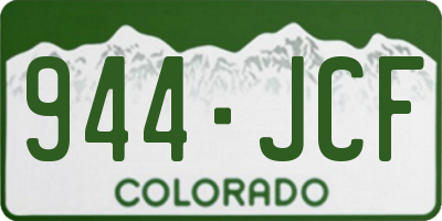 CO license plate 944JCF