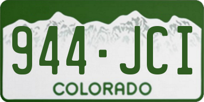 CO license plate 944JCI