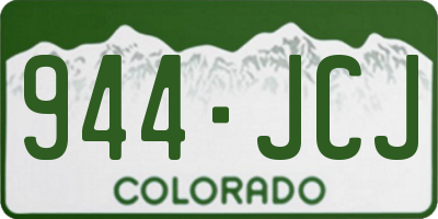 CO license plate 944JCJ