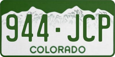 CO license plate 944JCP