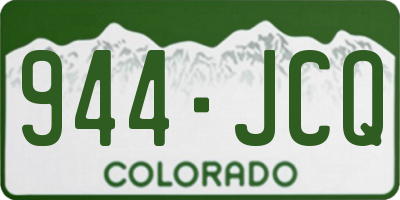 CO license plate 944JCQ