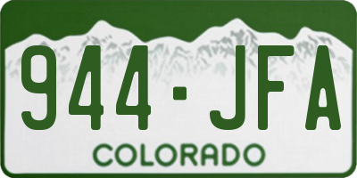 CO license plate 944JFA