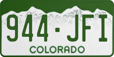 CO license plate 944JFI
