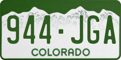 CO license plate 944JGA