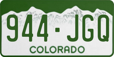 CO license plate 944JGQ