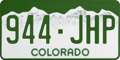 CO license plate 944JHP