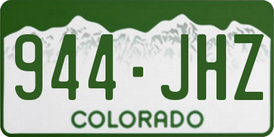 CO license plate 944JHZ