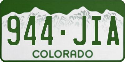 CO license plate 944JIA