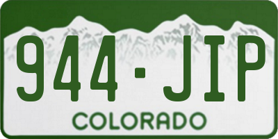 CO license plate 944JIP