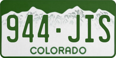 CO license plate 944JIS