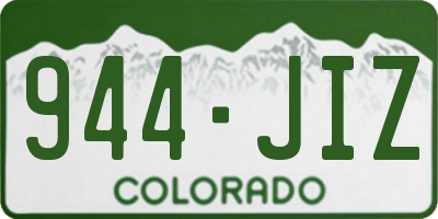 CO license plate 944JIZ