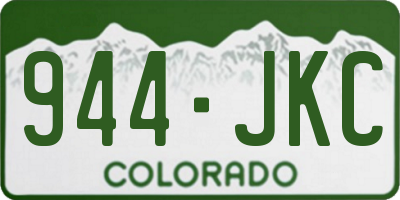 CO license plate 944JKC