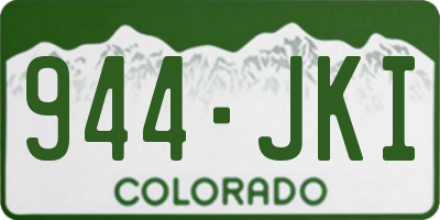CO license plate 944JKI