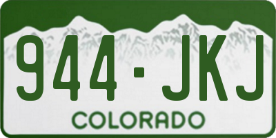CO license plate 944JKJ