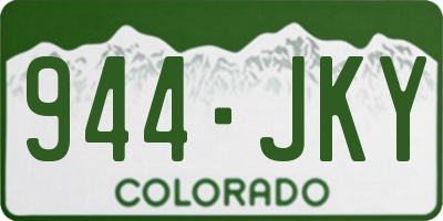 CO license plate 944JKY