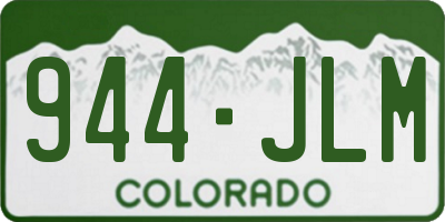 CO license plate 944JLM