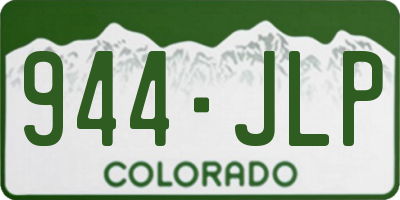 CO license plate 944JLP