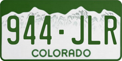 CO license plate 944JLR