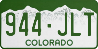 CO license plate 944JLT