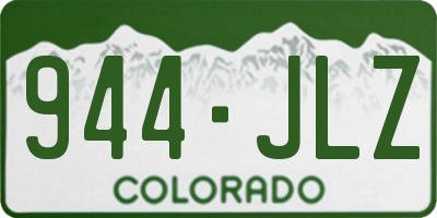 CO license plate 944JLZ