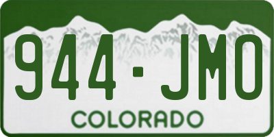 CO license plate 944JMO