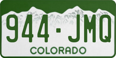 CO license plate 944JMQ