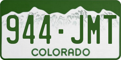 CO license plate 944JMT