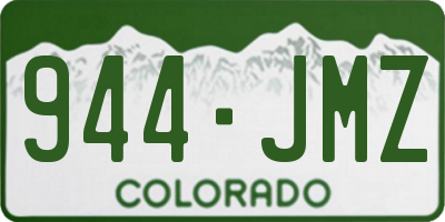 CO license plate 944JMZ