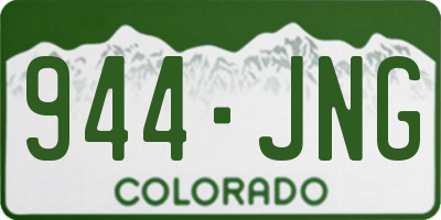 CO license plate 944JNG