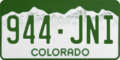 CO license plate 944JNI