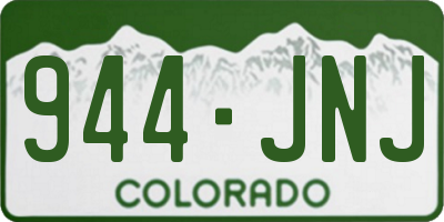 CO license plate 944JNJ