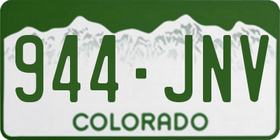 CO license plate 944JNV