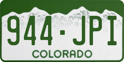 CO license plate 944JPI