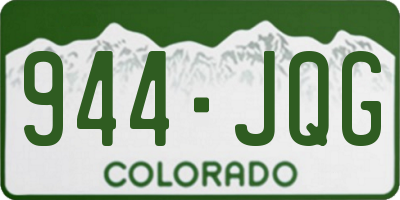 CO license plate 944JQG