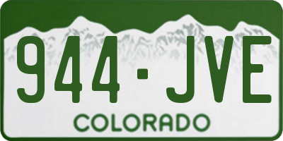 CO license plate 944JVE