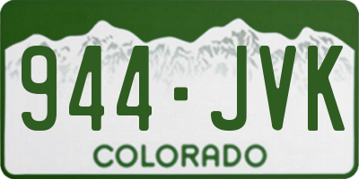 CO license plate 944JVK