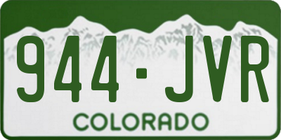CO license plate 944JVR