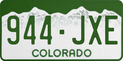 CO license plate 944JXE
