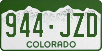 CO license plate 944JZD