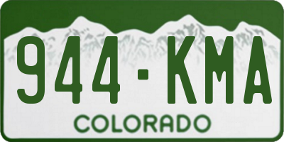 CO license plate 944KMA