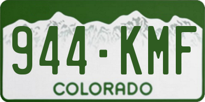 CO license plate 944KMF