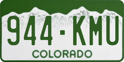 CO license plate 944KMU