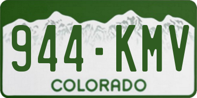 CO license plate 944KMV